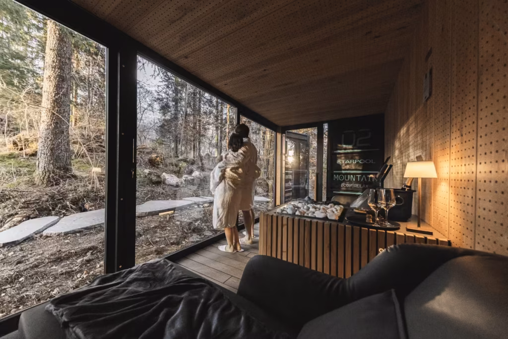sauna nel bosco camping castelpietra