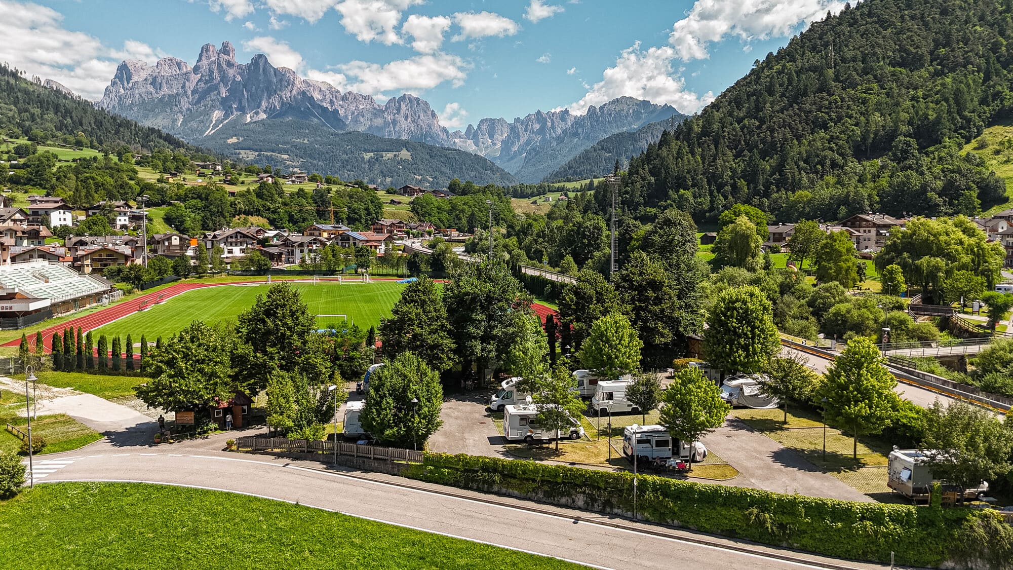 area sosta l'arca mezzano